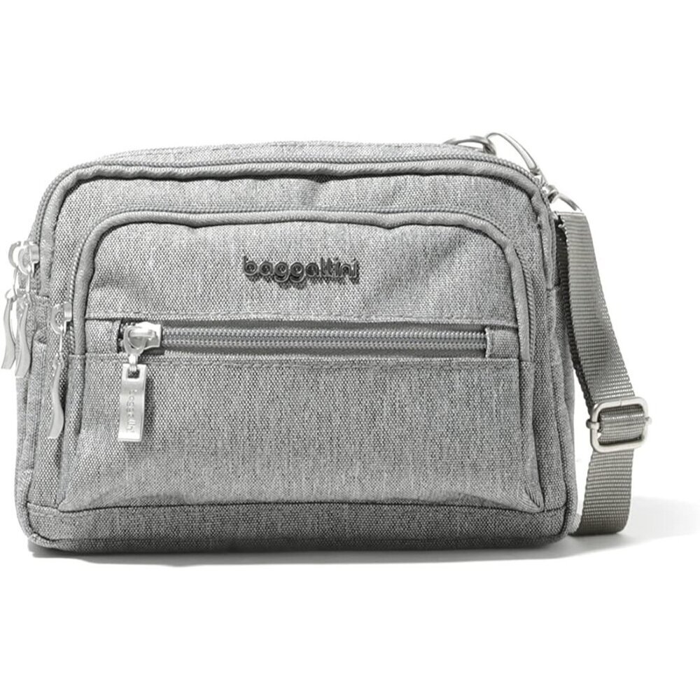 〽️Women's Stone Triple Zip Small Crossbody Bag Lightweight Convertible Belt Bag